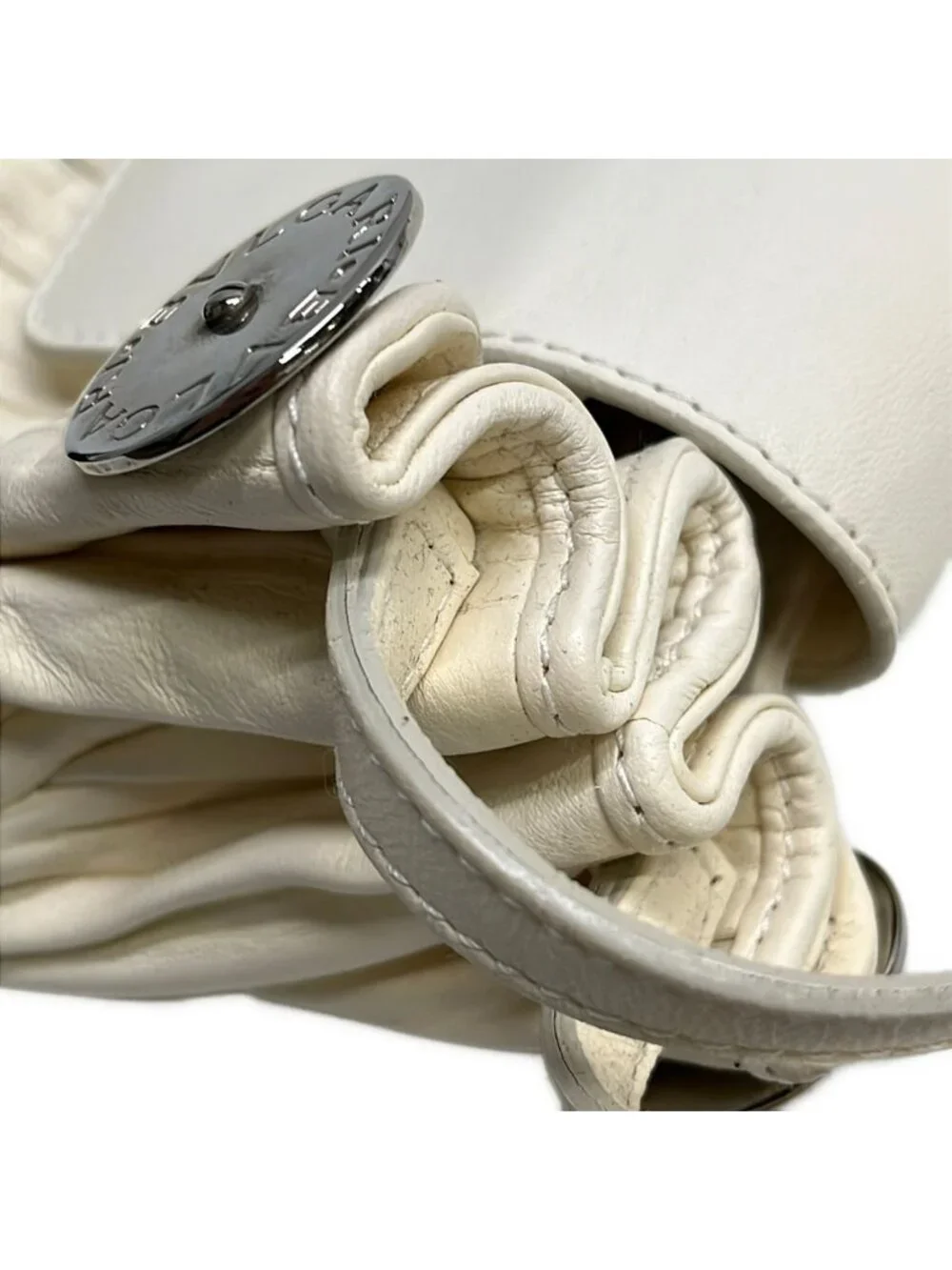 Bvlgari Handbag Chikladi Ivory Leather